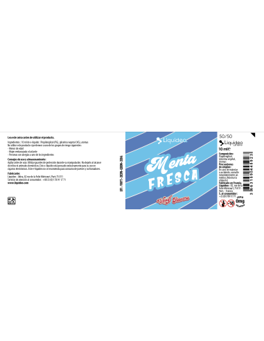 Menta Fresca 10 ml Liquideo Wpuff...