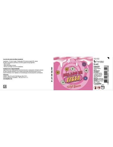 Helado de Fresa 10 ml Liquideo Wpuff...