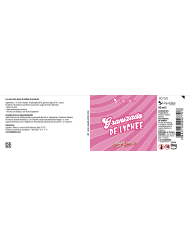 Granizado de Lychee 10 ml Liquideo...