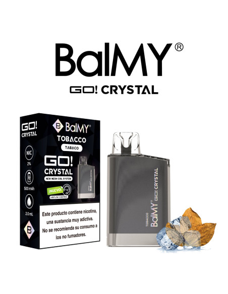 Pod Desechable Tobacco 20mg by Balmy GO Crystal