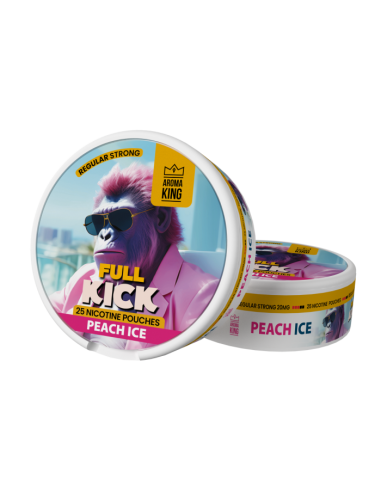 AK Full Kick Nicotines Pouches - Peach Ice 20mg