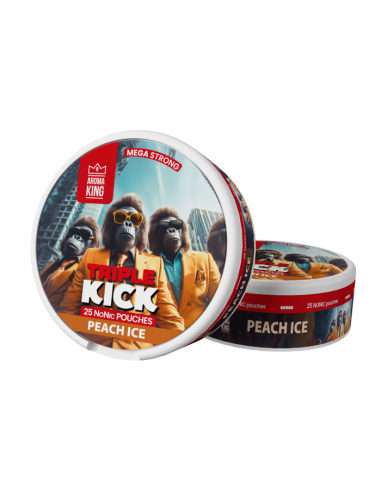 AK Triple Kick Nicotines Pouches - Peach Ice 0mg