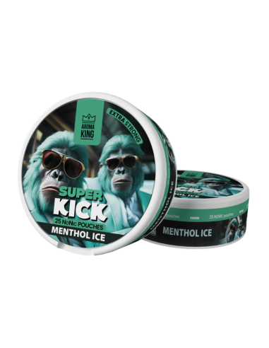 AK Super Kick Nicotines Pouches - Menthol Ice 0mg