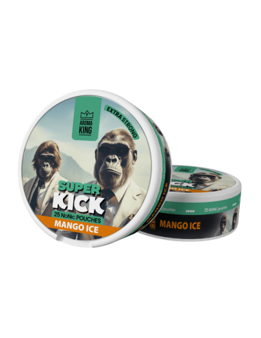 AK Super Kick Nicotines Pouches - Mango Ice 0mg