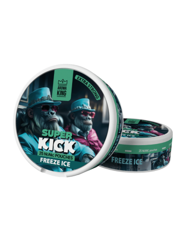 AK Super Kick Nicotines Pouches - Freeze Ice 0mg