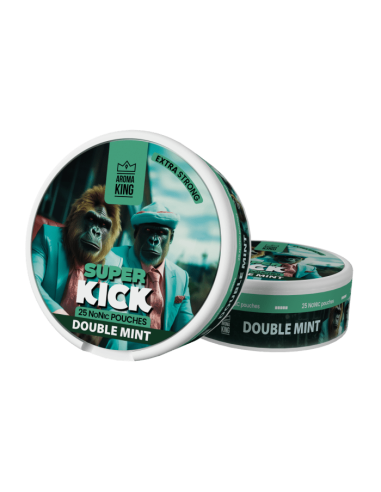 AK Super Kick Nicotines Pouches - Double Mint 0mg