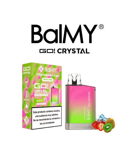 Pod Desechable Strawberry Kiwi 20mg by Balmy GO Crystal