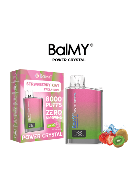 Pod Desechable Strawberry Kiwi 0mg by Balmy Power Crystal