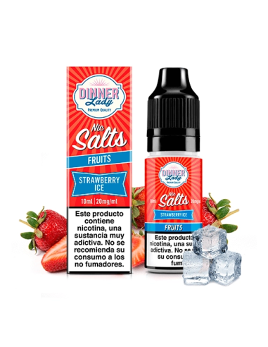 Dinner Lady Strawberry Ice Nic Salt - 10mg