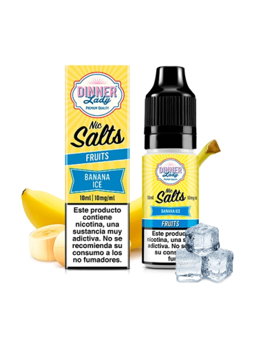 Dinner Lady Banana Ice Nic Salt - 10mg