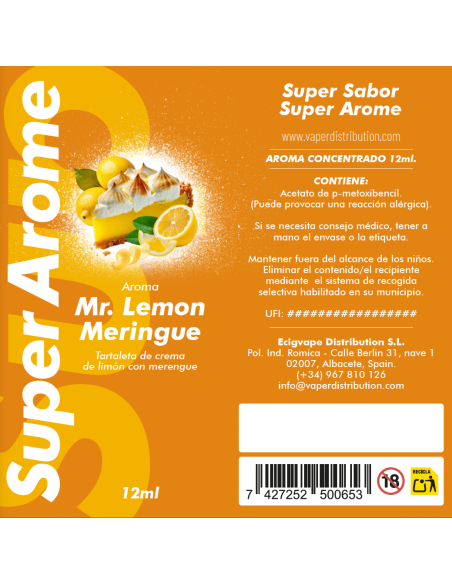 Aroma Mr. Lemon Meringue 12ml by Super Arome