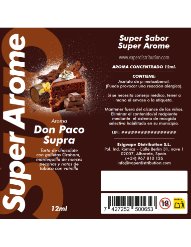 Aroma Don Paco Supra 12ml by Super Arome