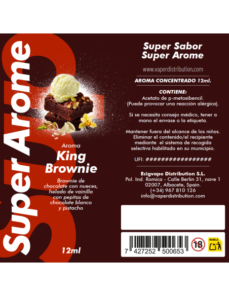 Aroma King Brownie 12ml by Super Arome