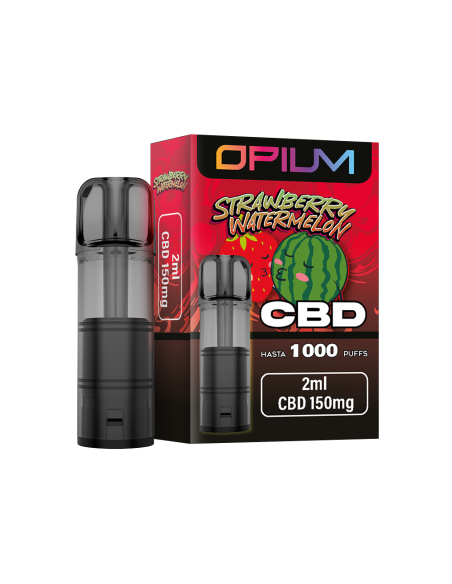 Cartucho Desechable Strawberry Watermelon CBD 2ml by Opium