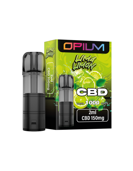 Cartucho Desechable Lima Limón CBD 2ml by Opium