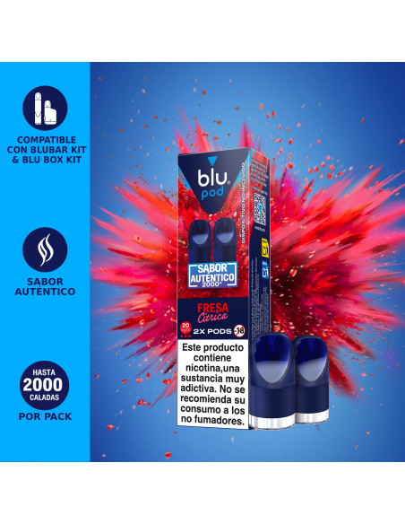 Blu Kit Pods Fresa Cítrica 20mg by Blu (Pack 2)